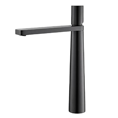 Robinet cascade pour vasque de salle de bain ambiance spa zen mitigeur gris anthracite