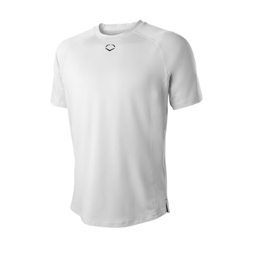 EvoShield Men’s Pro Team Training Tee 3.0 | Team White| 3XL | Baseball/Softball Shirt