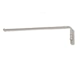 Loberon® Gardinenstange Epping, Eisen, H/T ca. 100/13 cm, antikweiß