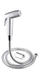 MHS Health Faucet Set of Jet Spray Gun with 1.25 Meter Tube & Aluminium Stand Holder Availble with Different Models (Vinto Brass)
