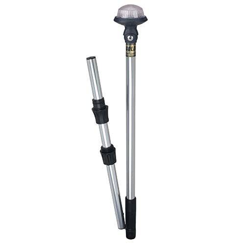 Perko 1451DP6CHR Delta-Series White All-Round Fold-in-Half Pole Light - 48