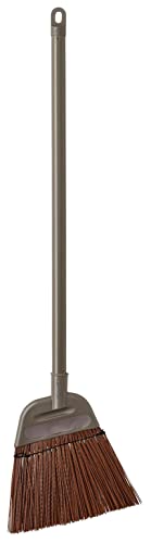 山崎産業(Yamazaki Sangyo) ほうき 道路・側溝・庭用 日本製 短柄 独自繊維 中太繊維 化繊 ポリプロピレン 水に強い 耐水性 耐久性 掃きやすい 斜めカット 落ち葉 大きなゴミ 198979 198979