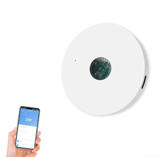 Jayruit Intelligenter Lichtsensor für Hausautomation, WiFi/ZigBee kompatibler Luminanzdetektor, energieeffiziente Lichtsteuerung (Wifi)