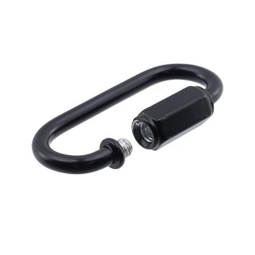 Quluxe 24 Pcs M3.5 Iron D Shape Links Chain Connector Black Chain Hooks Thread Quick Link Clips for Camping Fishing by Quluxe - Used condition - Image 6