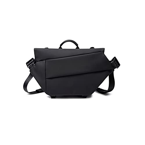 HIIHHIIHI yb – Bolsa de cintura masculina preta para cinto de viagem ao ar livre, bolsa masculina à