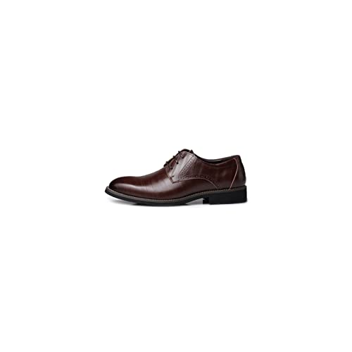 Zapatos de vestir para hombres en cuero auténtico con diseño de punta