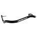 Zeta Drop Down Bend Aluminum Handguards (Pair) for 1 1/8" Handlebars Black