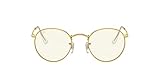 Ray-Ban - Gafas Everglasses con filtro de luz azul. Gafas de sol Evolve RB3447 redondas de metal,...