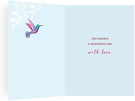 Luxury Beautiful Contemporary Birthday Card Someone Special - 8 x 6 inches - Koko Designs, K70061,White
