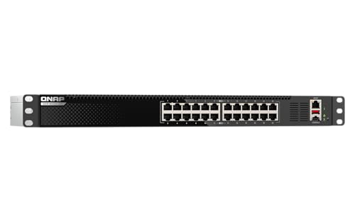 Image of QNAP 24-Port 1U Rackmount L3 Lite 10GbE Managed Switch | High-Density, QSW-M3224-24T-US