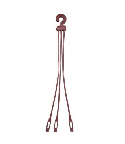 Image of KUMUDAM Plastic Hanging Basket (Brown) Pack of 10 | Hangers for Pots | Planter Holder | Plastic Hanging Basket Hooks | Flower Pot Hangers for Outdoor and Indoor |