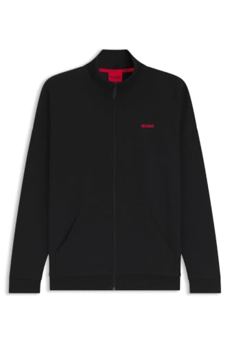 HUGO Veste de détente Hommes gilet zippé loungewear en coton stretch