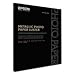 Professional Media Metallic Photo Paper Luster, White, 17 x 22, 25 Sheets/Pack