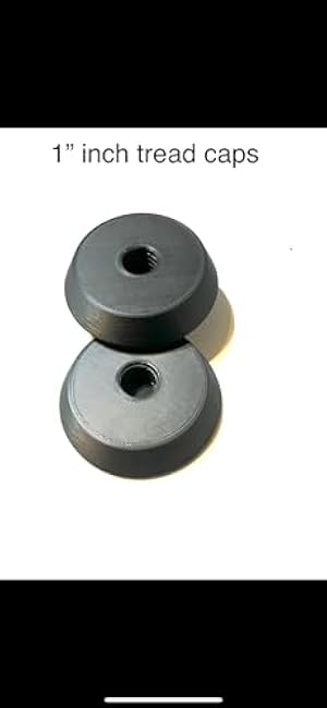 dumbbell end caps (2) - fit standard 1.00 inch thread adjustable dumbbells, make your home dumbbell workout more comfortable with these caps