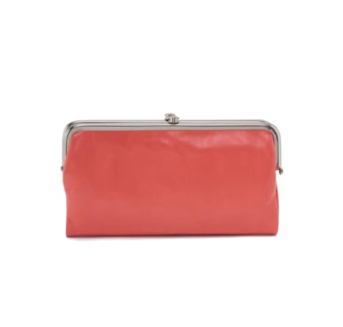 Image of Polished Leather Pink Mirage Clutch-Wallet by Hobo