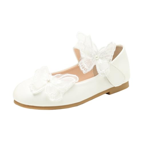 Girls Adorable Butterfly Mary Jane Ballet Flats Flower Girl Wedding Party Dress Shoes Formal Footwear for Toddler/Little Kid - Main Image
