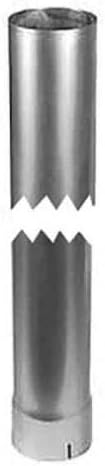 Replacement Exhaust Stack - 4" x 12" Straight Chrome fits Exhaust/Clamps/Rain Caps/Stack New