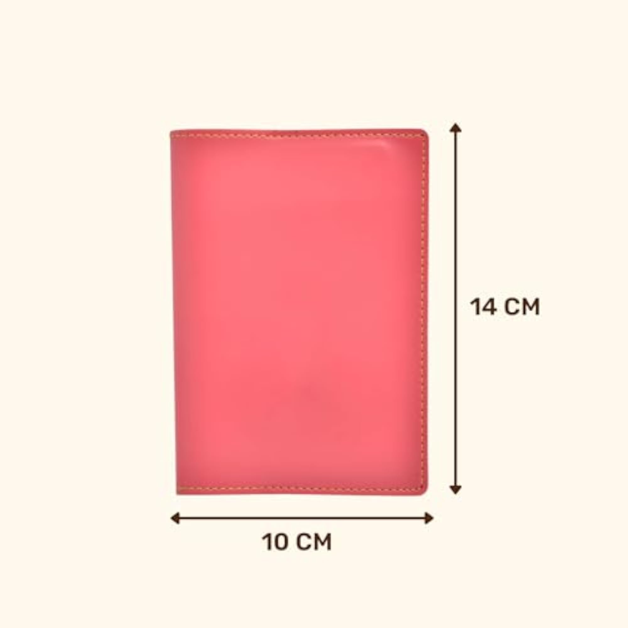 Pack of 2 Slim Design Passport Covers for Couples (Pink)