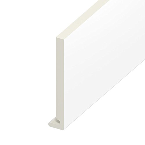 White, 225mm UPVC Fascia 18mm Thick x 5m Length Bargeboard Board Plastic Window Cill