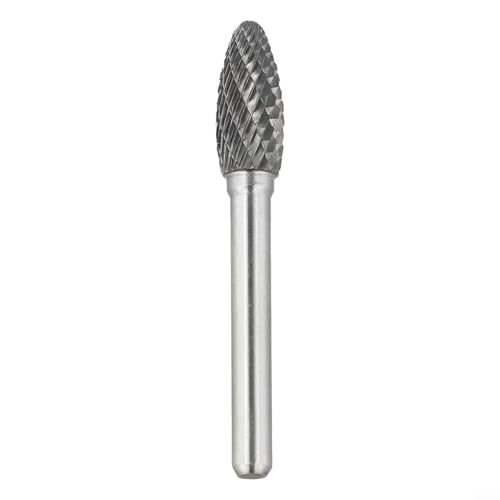Fresa rotativa de carburo doble ranura 6mm para madera y metal miniatura 1