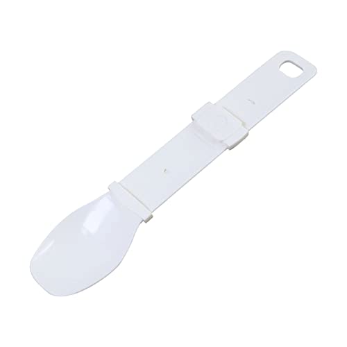 Luojuny Cuillère d'alimentation pour animaux de compagnie, pratique, multifonction, légère, pour chat, friandises, casse-croûte, produit pour animaux de compagnie, blanc