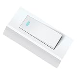 FUTUREORYY Interrupteur Mural Unipolaire Blanc Petit Format pour Éclairage Domestique Installation Facile Usage Adapté Aux Maisons et Appartements