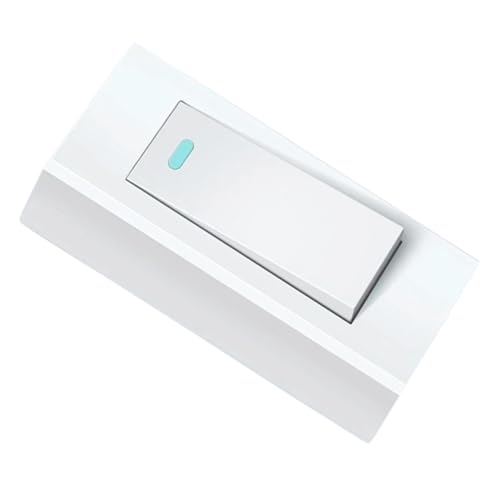 FUTUREORYY Interrupteur Mural Unipolaire Blanc Petit Format pour Éclairage Domestique Installation Facile Usage Adapté Aux Maisons et Appartements