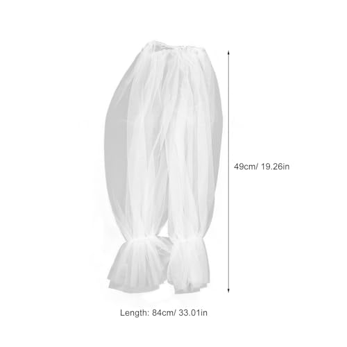 Guantes de tul para bodas y fiestas elegantes con mangas de malla desmontables 2