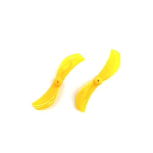 Hélice à 2 pales 1610 40mm jaune pour moteur 1102 et mini drone