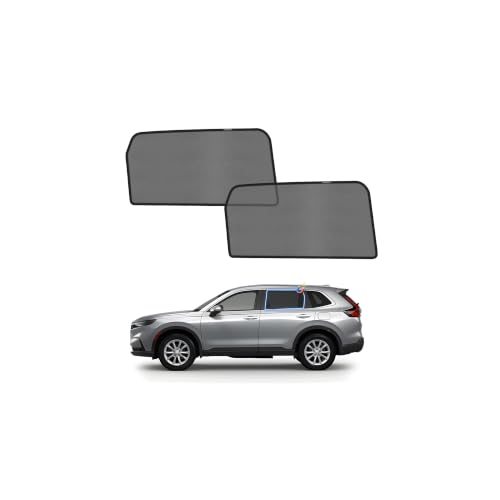 Image of KUST Car Window Shades for 2023 2024 2025 Honda CR-V CRV Accessories, Breathable Mesh Magnetic Window Covers, Rear Back Side Window Sun Shades UV Block Privacy Protection for Baby Camping Napping 2PCS