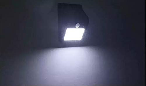 Luminária Parede Solar 20 Leds Sensor Movimento recarregavel resistente a agua