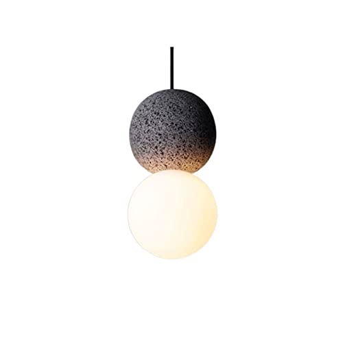 Lustre en cristal et ciment au design scandinave raffiné pour salon