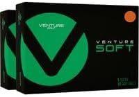 Venture Golf Soft Matte Orange Personalized Golf Balls - Double Dozen