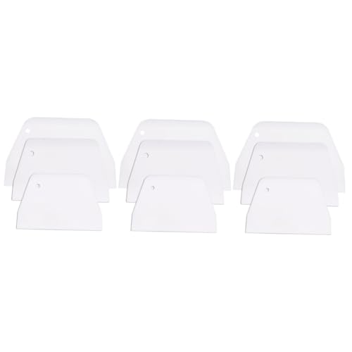 SHOWERORO 9pcs Cake Scraper Set Cake Decorating Tools for Various Shapes Made from Food-grade Lightweight and Easy to Handle