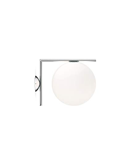 Flos IC C/W2 EU CRO, vetro, cromato, 31,6 x 30 x 41,6 cm