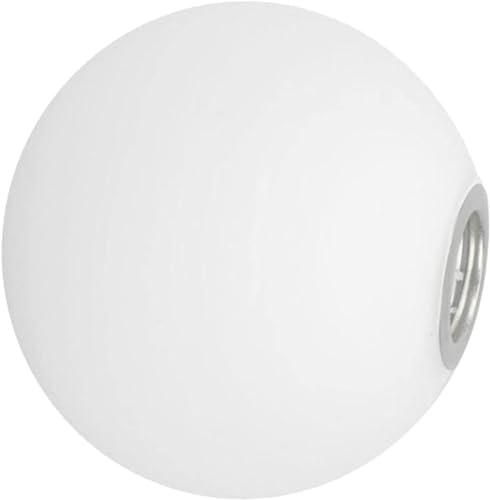 Abat-jour globe en verre blanc - Remplacement G9 - Pour salon, chambre à coucher (12 cm)