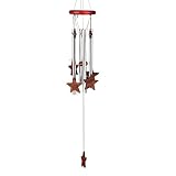 23" Loving Star Wind Chimes for Outside Deep Tone Wind Chime and Star-shaped Memorial Wind Chimes wi