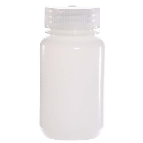 Cole-Parmer Essentials Economy Wide-Mouth Plastic Bottle, HDPE, 125mL (4oz); 72/PK