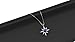 GemInspire 925 Silver North Star Pendant, Blue Sapphire Necklace, Celestial Jewelry, September Birthstone Jewelry, 16 + 2 Inch Adjustable Chain, Gift for Her