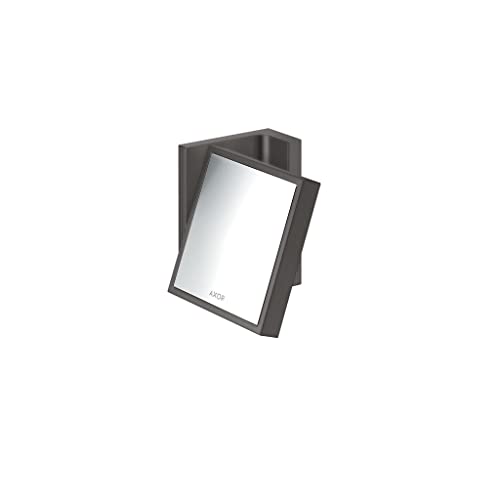 AXOR Universal Rectangular Shaving Mirror in Brushed Black Chrome, 42649340
