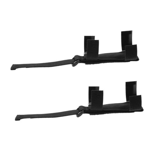 Gogogmee Elder Eating Assistance 2pcs Adaptive Eating Utensils Hand Strap Cuff Anti-Slip Serving Utensil Holder for Disabled