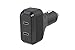 SCOSCHE Powervolt 36W Dual Port USB Type-C Car Charger with LED Power Indicator Compatible with All Power Delivery 3.0, 2.0 and Standard USB-C Devices - Black