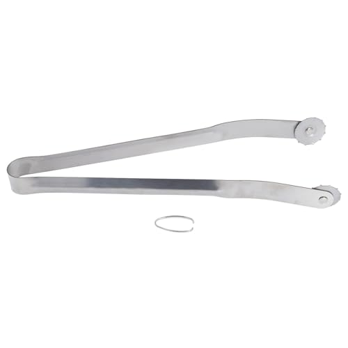 Pinzas para Girar Salchichas, Pinzas para Parrilla de Acero Inoxidable con Ruedas, Pinzas para Asar Salchichas para Barbacoa, 38 Cm de Largo con Ruedas para Parrilla Al Aire Libre