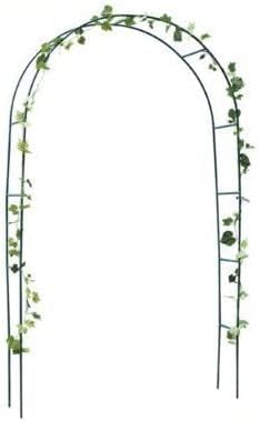 Garden Mile Heavy Duty Garden Arbour Steel Frame Garden Arch - Large Weather Resistant Panels Support Metal Climbing Plants Indoor and Outdoor for Roses, Patio, Wedding, Archway Decoration (2.4M)