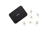 Iron & Glory | Dominoes Set | Travel Games for Adults | Mini Dominoes Set with Metal Tin Case | Fami