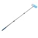 Yoidesu Metal Brush Broom, Heavy Duty Wire Broom Telescope Handle for Concrete Areas Garages (120cm)