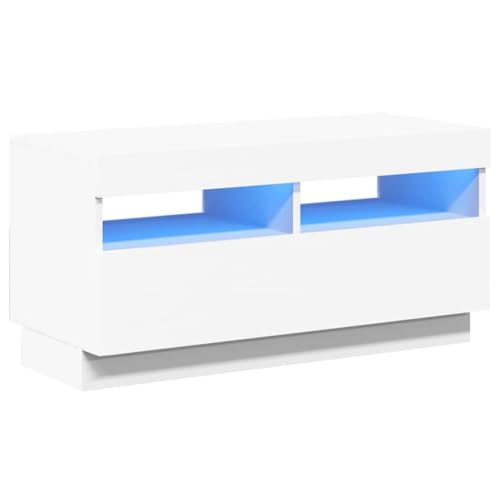 vidaXL TV Schrank mit LED-Leuchten Lowboard Sideboard Fernsehschrank...