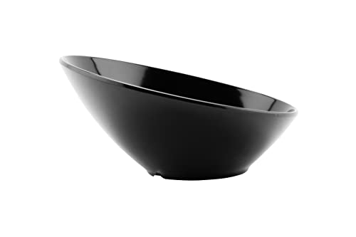 G.e.t. B-788-Bk Angled Cascading Serving Bowl For Salads, Rice And Dessert, 16 Ounce / 8", Black #TOP3