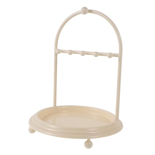 Ipetboom Jewelry Storage Hanger Necklace Jewelry Organizers and Storage Bracelet Display Rack Ring Display Ear Jewelry Display Hooks Holders Organizer Jewelry Hanging Keeper Beige Abs
