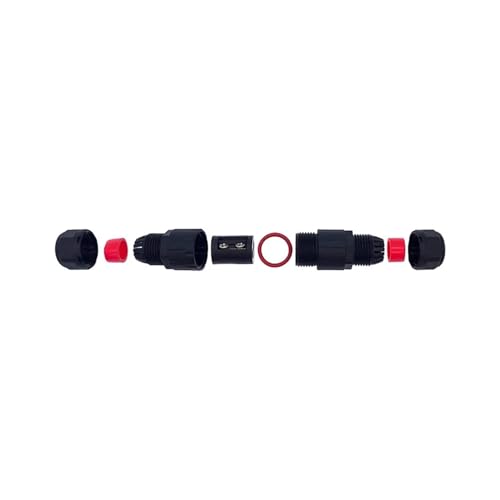 Mini conector IP68 M12 para iluminar estanques y jardines con cables de 2 pines MN12-2 4